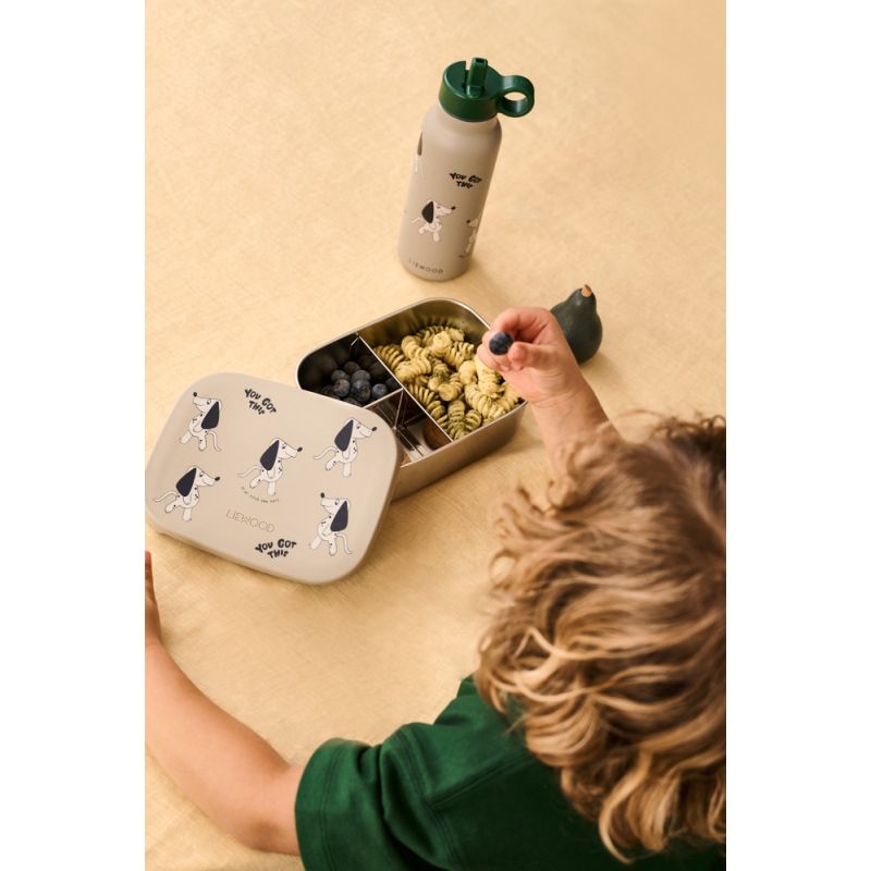 Arthur Printed Lunchbox, YOU GOT THIS Dakota Dog Mist, Liewood