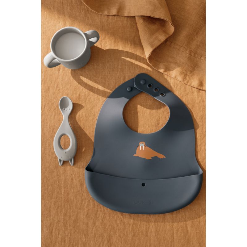 Tilda Silikon Lätzchen 2er, Arktisches Meer / Meerblick, Liewood