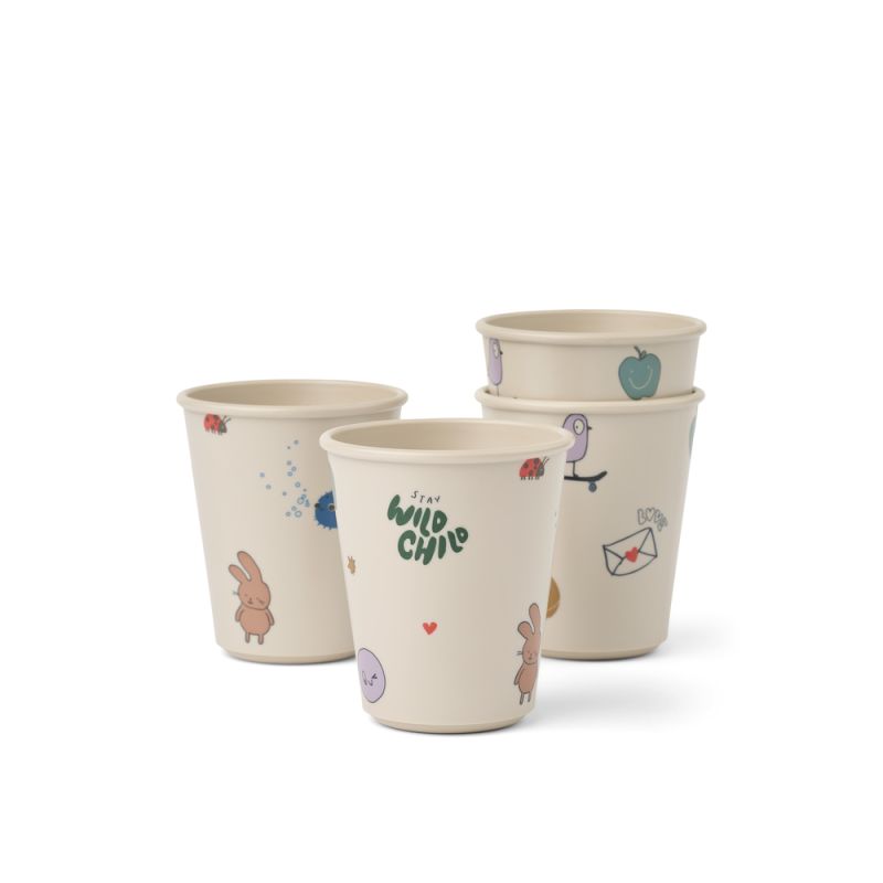 Lot de 4 tasses Lana, Tamtam Sandy, Liewood
