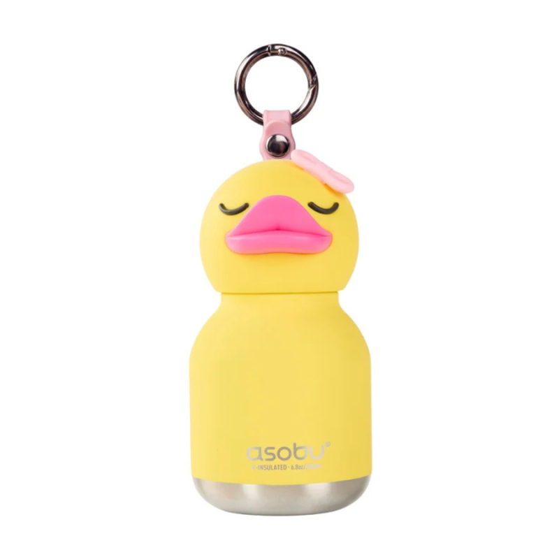 Trinkflasche Mini Bestie Bottle, Ente Blossom , asobu