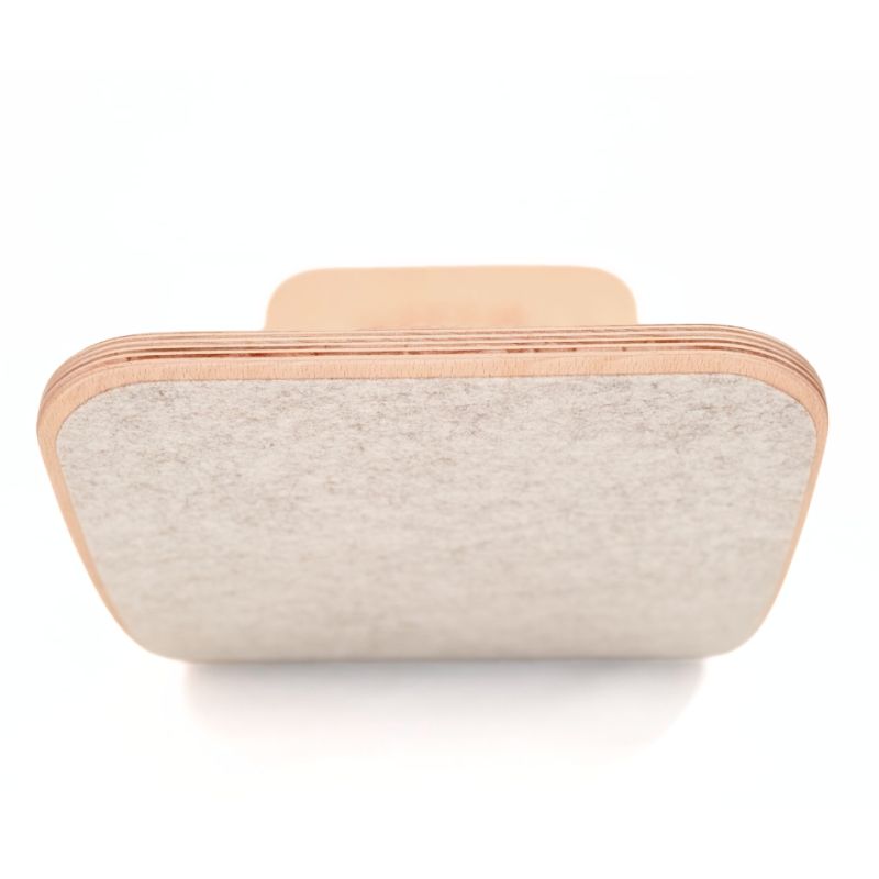 Wobbel Original transparent lackiert, Fleece Wolle 