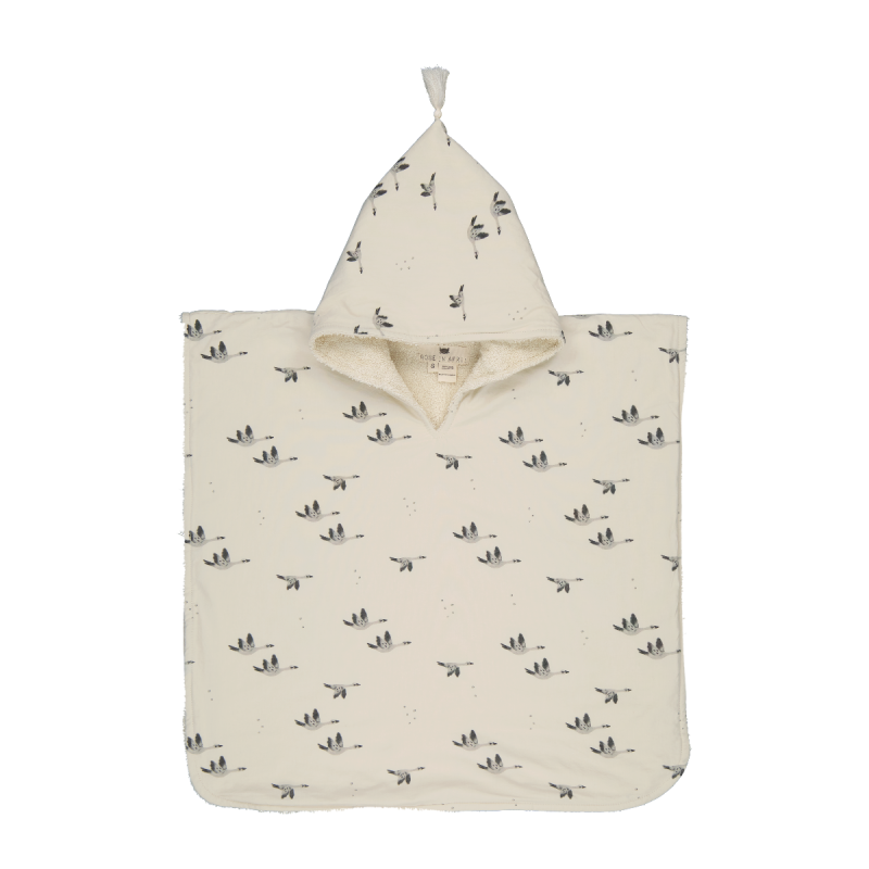 Natürliche Gans Poncho, 4-6 Jahre (M), Rose in April