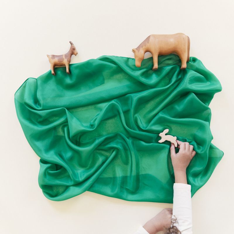 Playsilks - Seidentücher zum Spielen und Dekorieren, Smaragd, Sarah's Silks