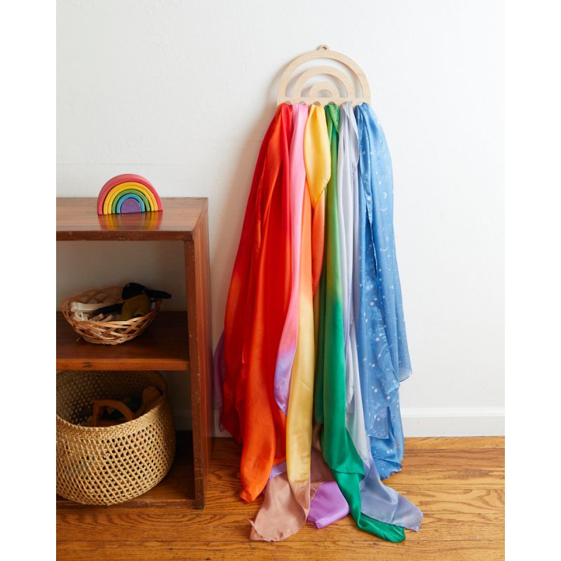 Rainbow Display, Aufhängung für Tücher, Sarah's Silks