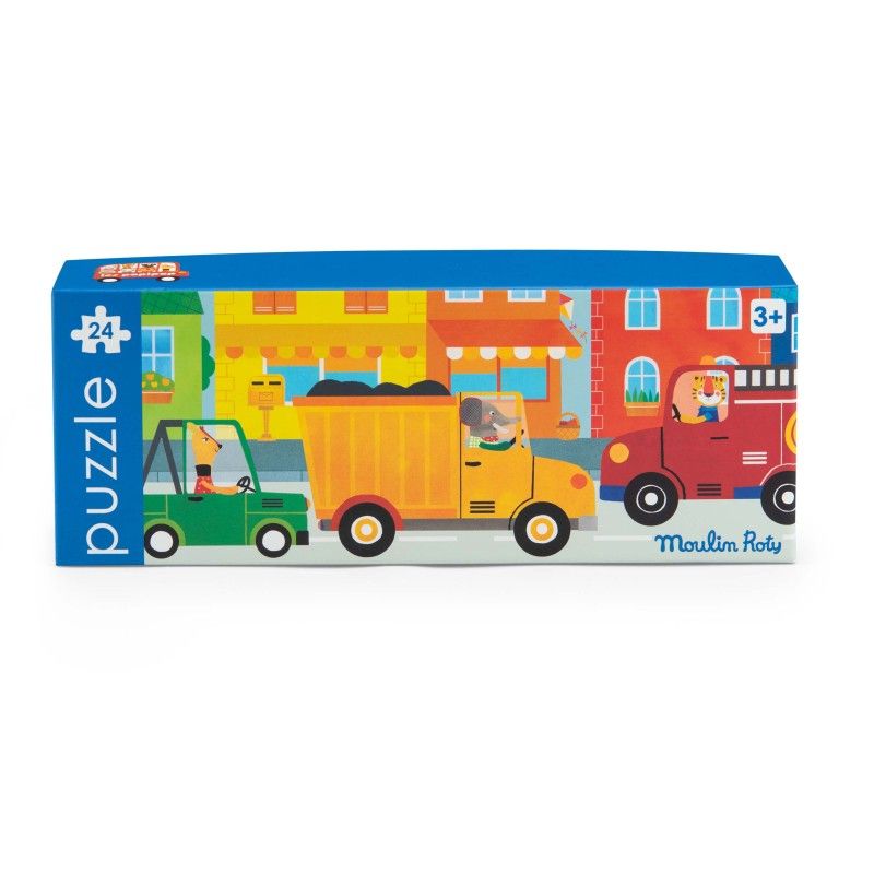 Puzzle Fahrzeuge (24 St.) Les Popipop, Moulin Roty