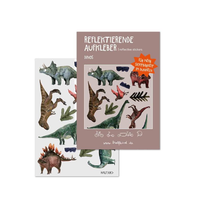 Reflektierente Aufkleber, Dino, Halfbird 