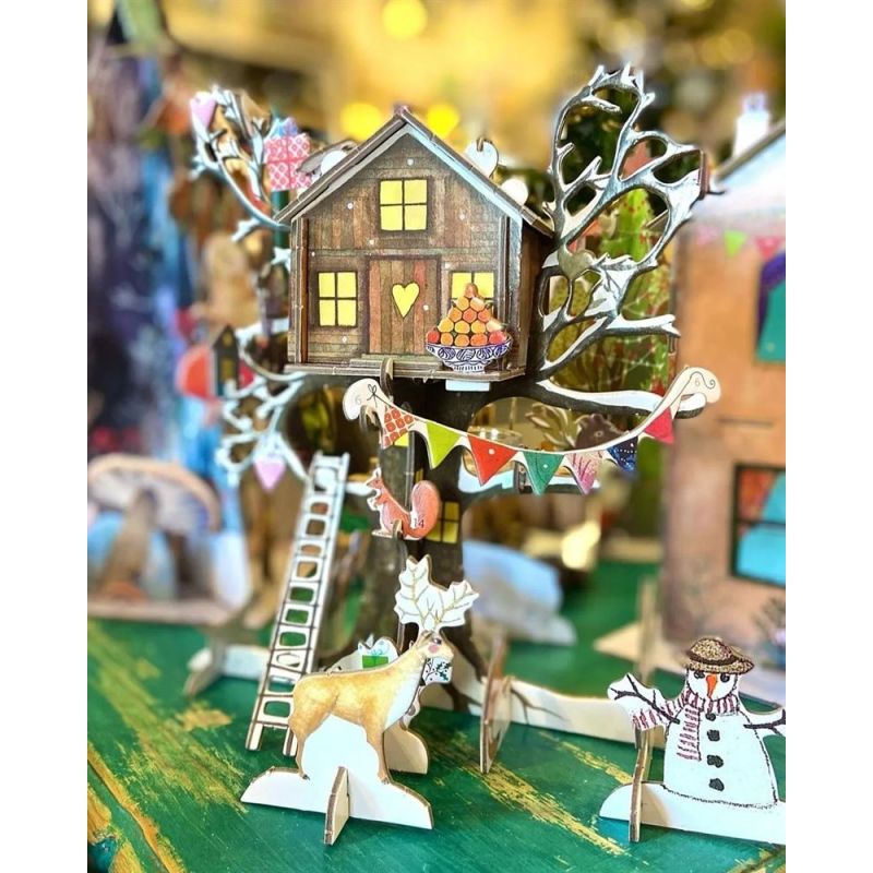 3D-Adventskalender, Treehouse blau, Roger la Borde