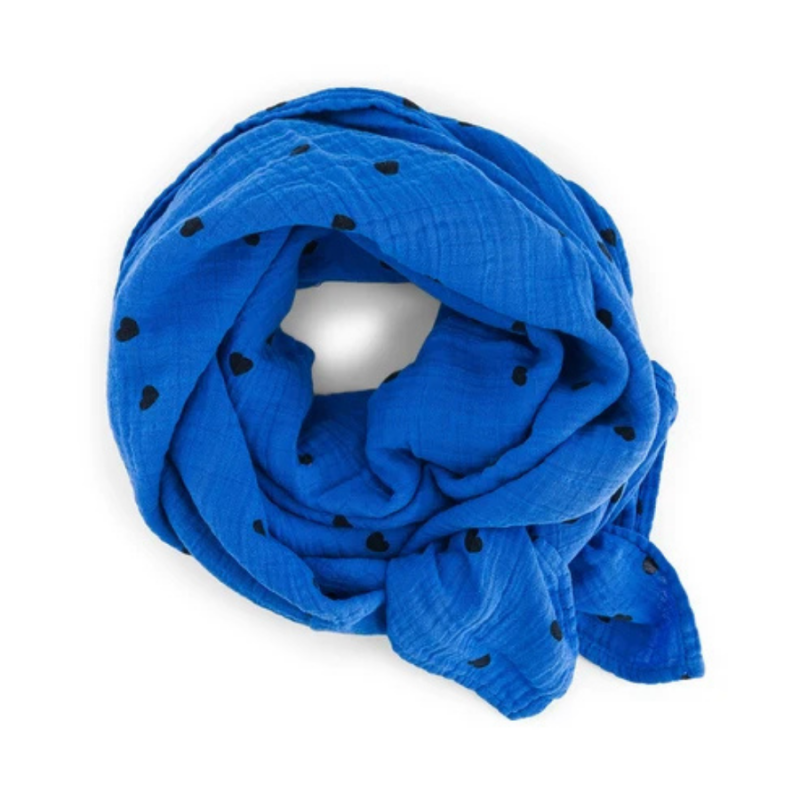 Swaddle L Bianca, Herz Greek Blue, Rose in April