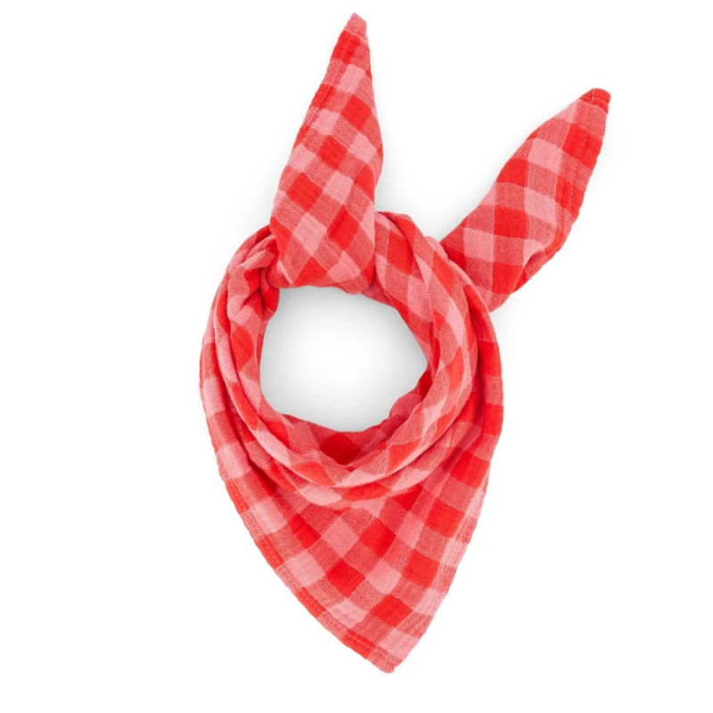 Swaddle M Bianca, Vichy Rot Rosa, Rose in April