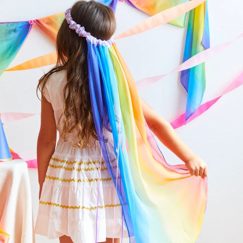 Schleier aus Seide zum Verkleiden und Spielen, Regenbogen, Sarah's Silks