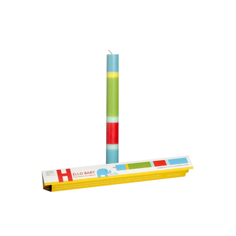 Hello Baby, Geburtskerze, Fidea Design
