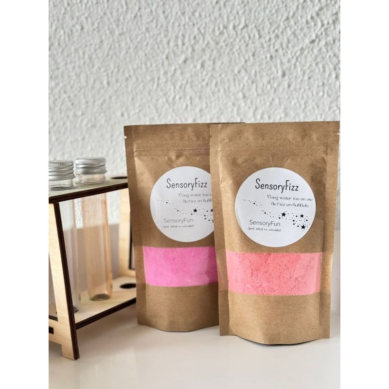 SensoryFizz Brausepulver,Rosa, Kiddi