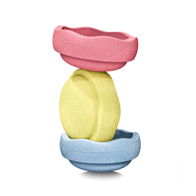 Stapelstein pastel primary colors (3 Stk.) 