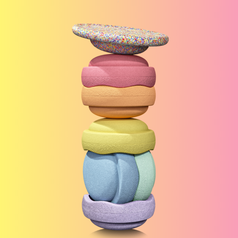 Stapelstein® Rainbow pastel bundle 6 + 1