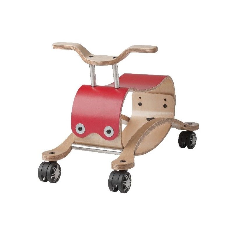 Flip rot, Schaukelpferd und Lauflernwagen, Wishbone 