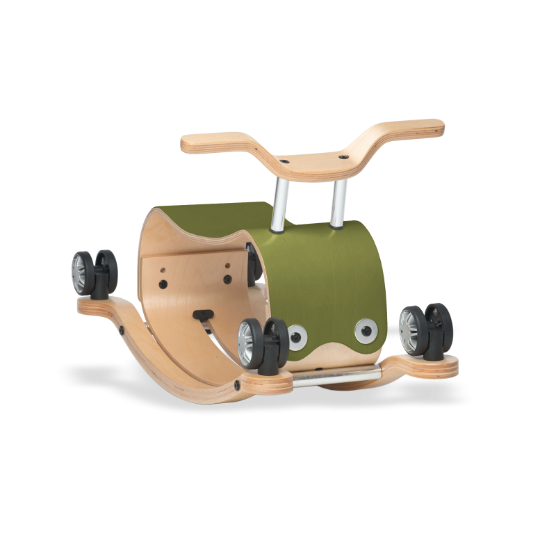 Wishbone Flip, Lauflernwagen,vintage olive
