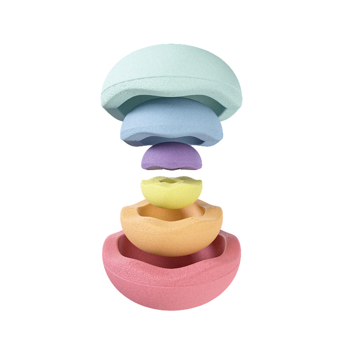 Stapelstein Inside rainbow pastel (6 Stk.)