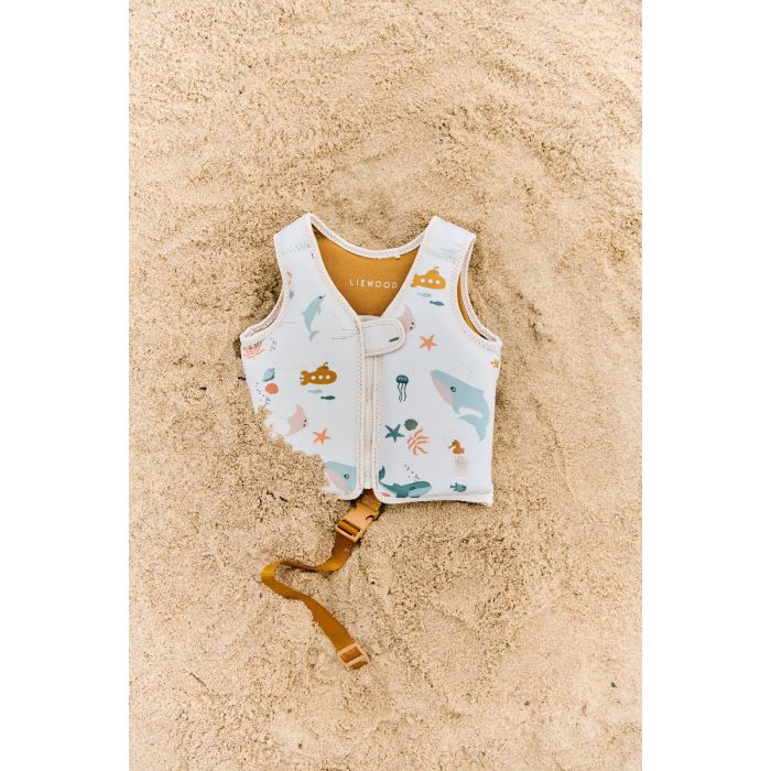 Dove Swim Vest, 15-19kg, Sea creature / Sandy,LIEWOOD