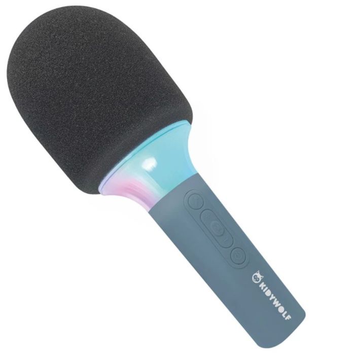 Microphone Bluetooth avec lumière bleue, Kidywolf