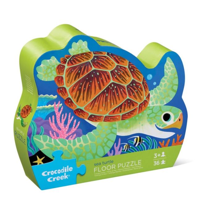 36 pc Shaped Puzzle,Sea Turtle, Crocodile Creek 36 pc Shaped Puzzle,Sea Turtle, Crocodile Creek