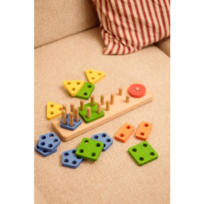 Pyramide Figures PC, jouets éducatifs, Bajo