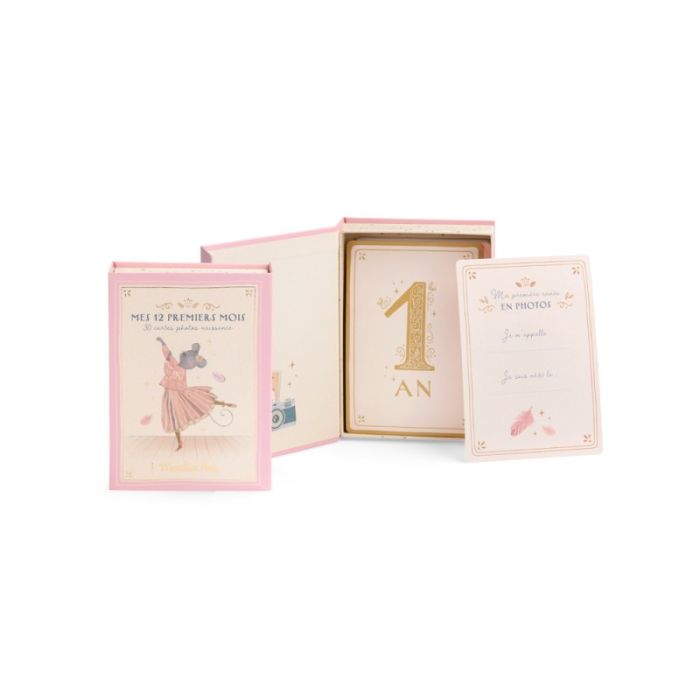 Karten Meine ersten 12 Monate FR, La Petite Ecole de Danse, Moulin Roty