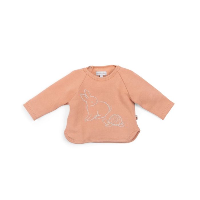 Sweatshirt, noisette, 12 Monate, trois petit lapins, Moulin Roty