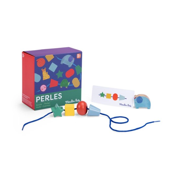 Fädelperlen-Spiel, Les Toupitis, Moulin Roty