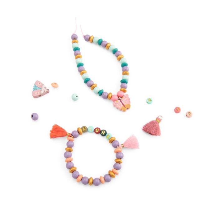 Perlenkoffer Set Holzperlen, Les Rosalies, Moulin Roty