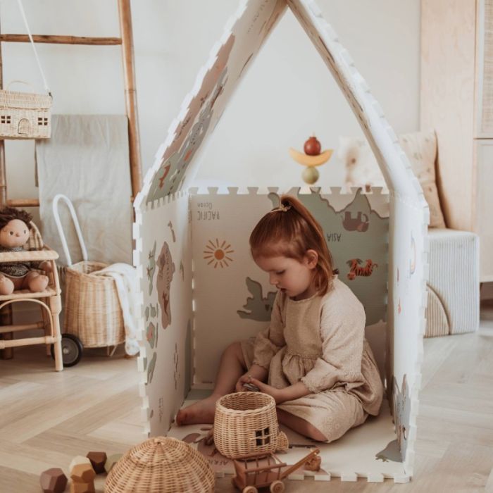 Spielmatte Tiloo Weltkarte, Puzzlematte, Play&Go