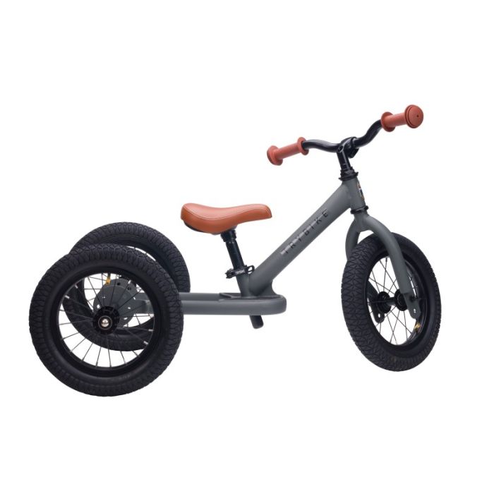 Laufrad 2 in 1 vintage, grey matt, Trybike