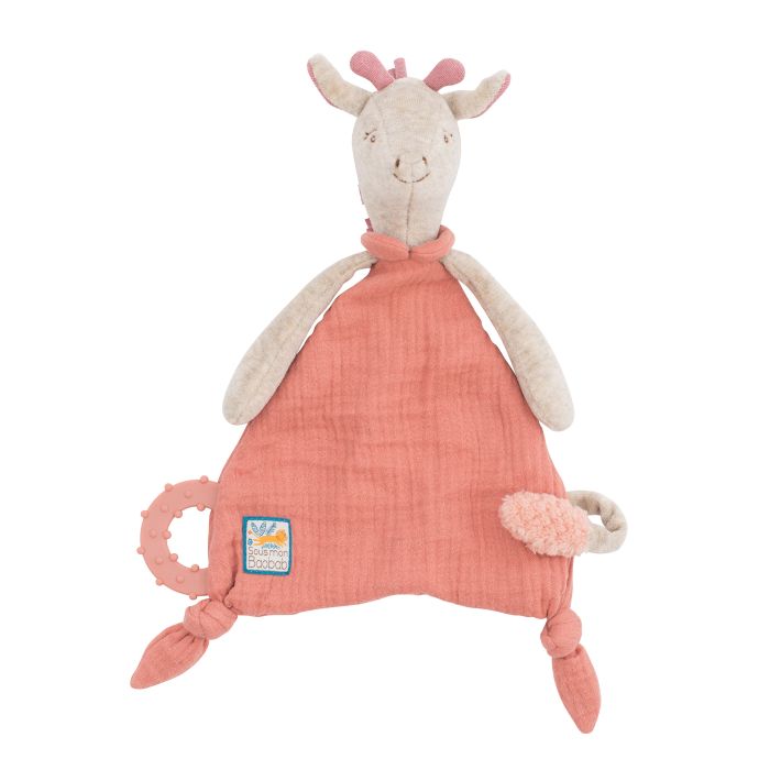 Doudou attache-tétine girafe, Sous mon baobab, Moulin Roty