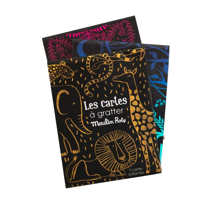 Cartes à gratter or et argent, Les petites merveilles, Moulin Roty