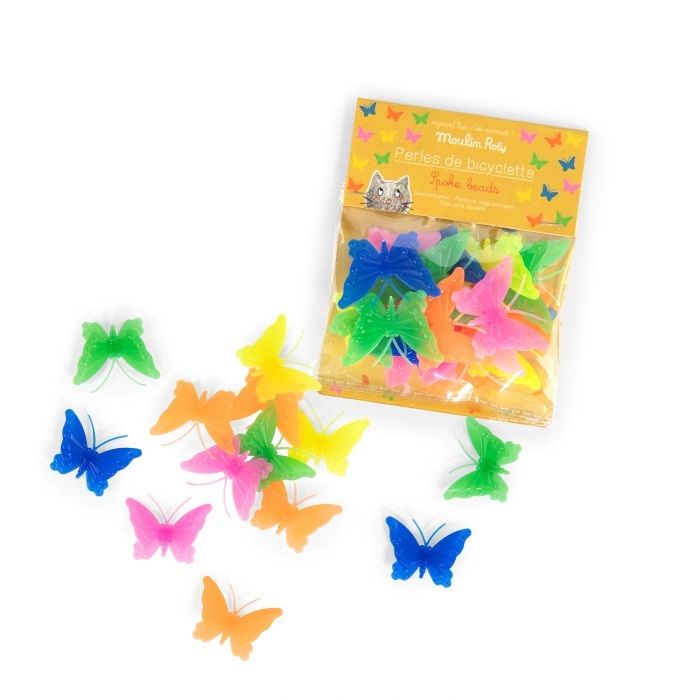 Fahrrad-Speichenperlen Schmetterling, Aujourd'hui c'est mercredi, Moulin Roty