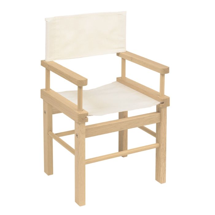 Regisseur Stuhl für Kinder natur, personalisierbar, Moulin Roty