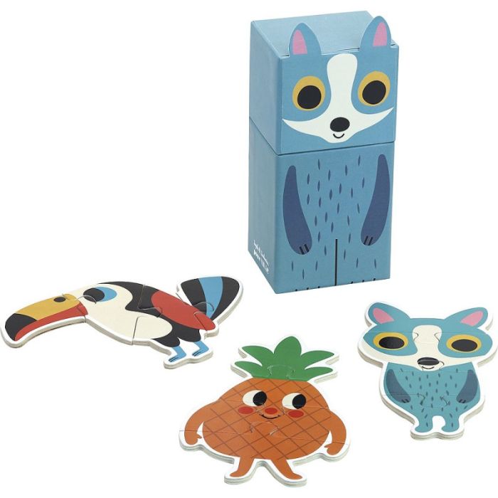 Mini Puzzle 3 x 4 pièces, Ingela P. Arrhenius, Puzzles, Vilac, chien