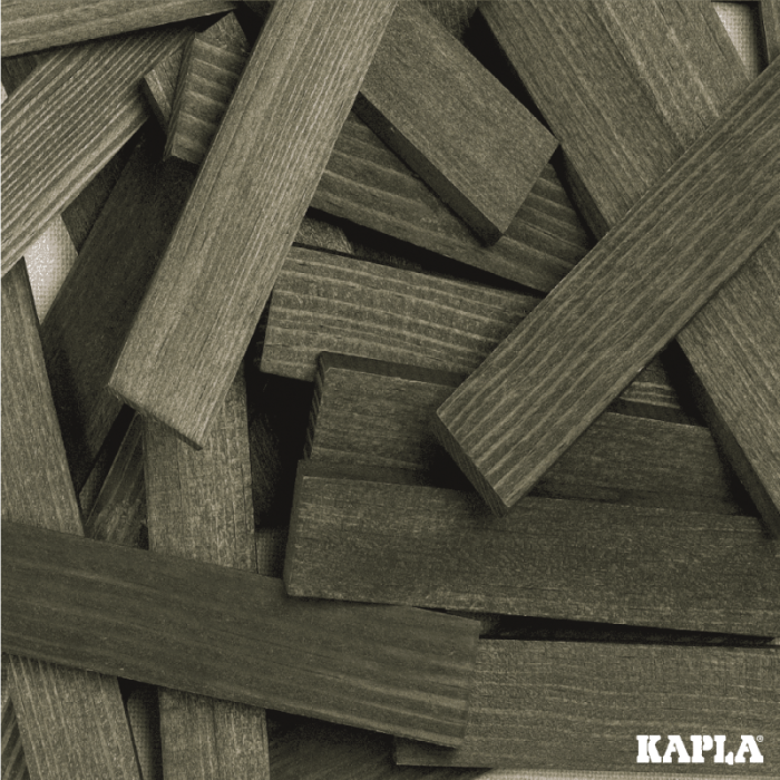 Coffret de 40 planchettes Kapla couleur vert