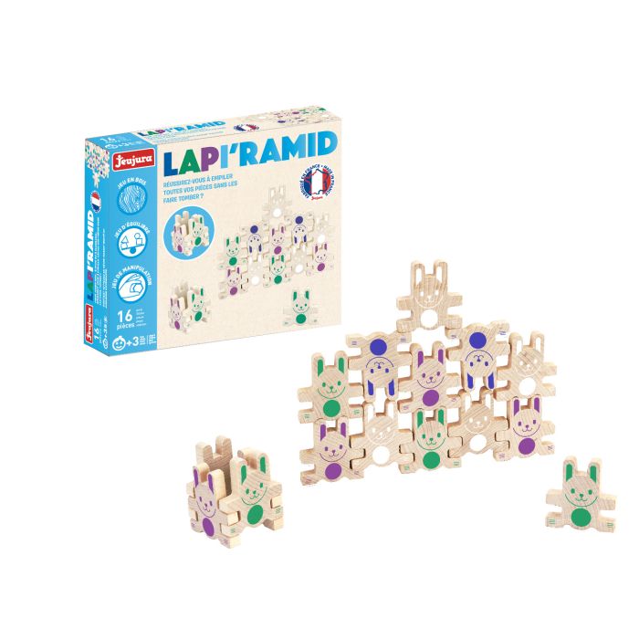 LAPI'RAMID, 16Stk., Geschicklichkeitsspiel, JeuJura