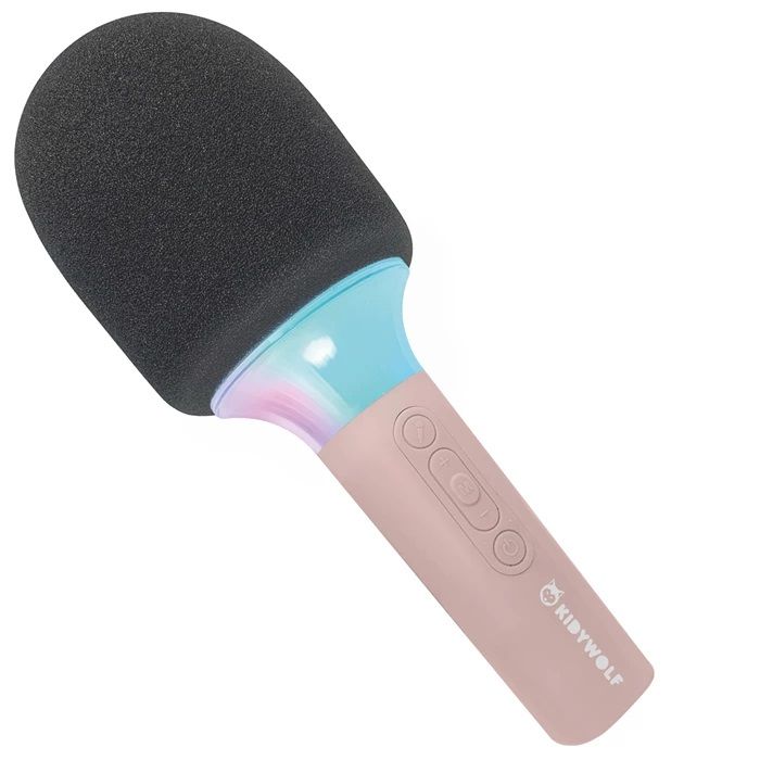 Mikrofon Bluetooth mit Licht rosa, Kidywolf