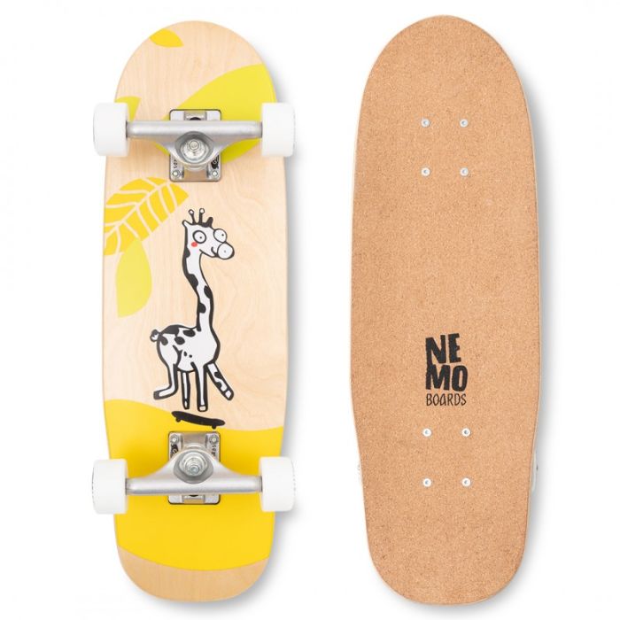 Nemo Boards Corkgrip, Giraffe, Kinder  Skateboard