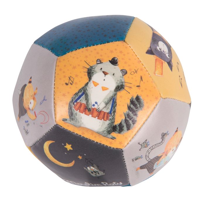 Ballon souple 10cm, Les Moustaches, Moulin Roty