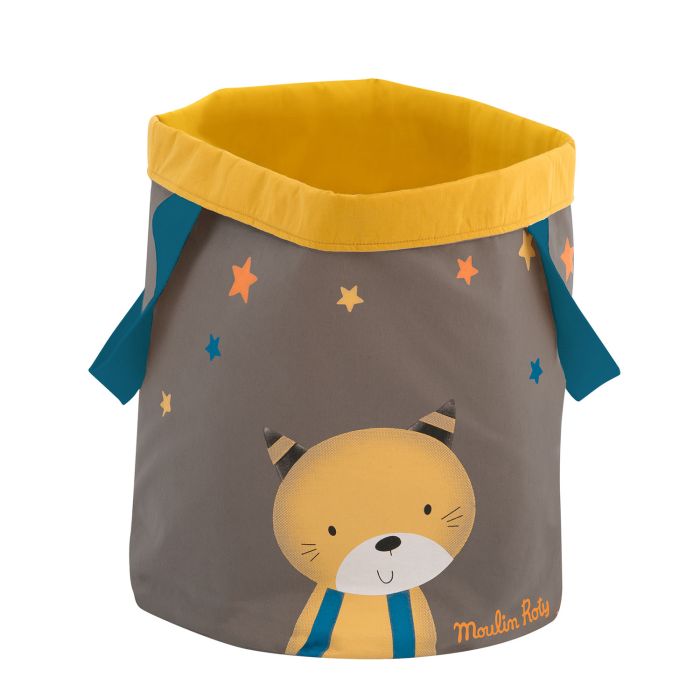 Grand panier motif chat, Les Moustaches, Moulin Roty