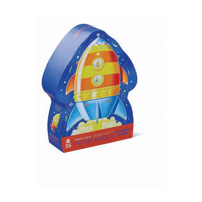 Puzzle 36 pièces, Course dans l'espace, Crocodile Creek