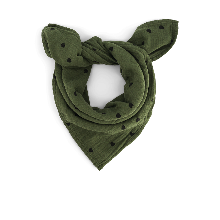 Swaddle M Bianca Khakifarbenes Herz, Rose in April