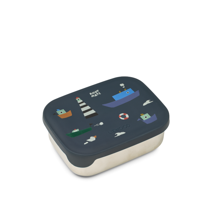 Arthur Printed Lunchbox,Sailing / Classic navy,LIEWOOD