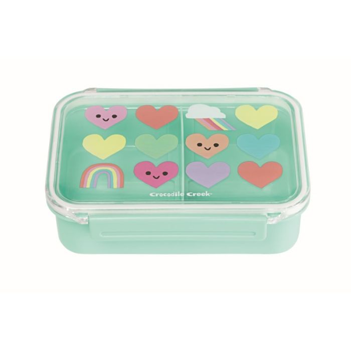 Bento Box, Herzen und Regenbögen, Lunchbox, Crocodile Creek