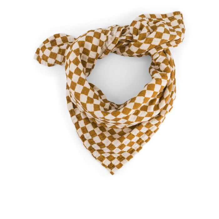 Swaddle M Bianca, Schachbrett, Rose in April