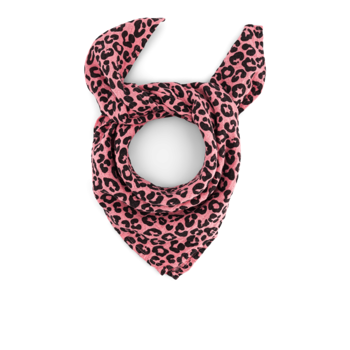 Swaddle L Leopard, Strawberry, Rose in April