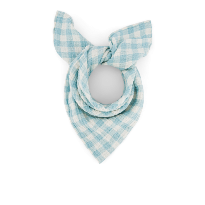 Swaddle M Bianca, Vichy Canal Blue, Rose in April