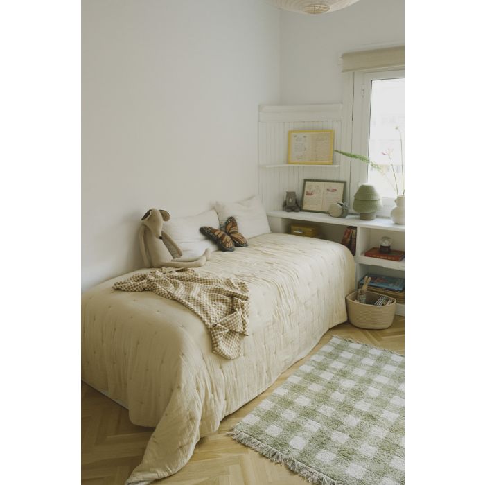 Strickdecke Tiles Honey 80x100 cm, Swan Lake, Lorena Canals